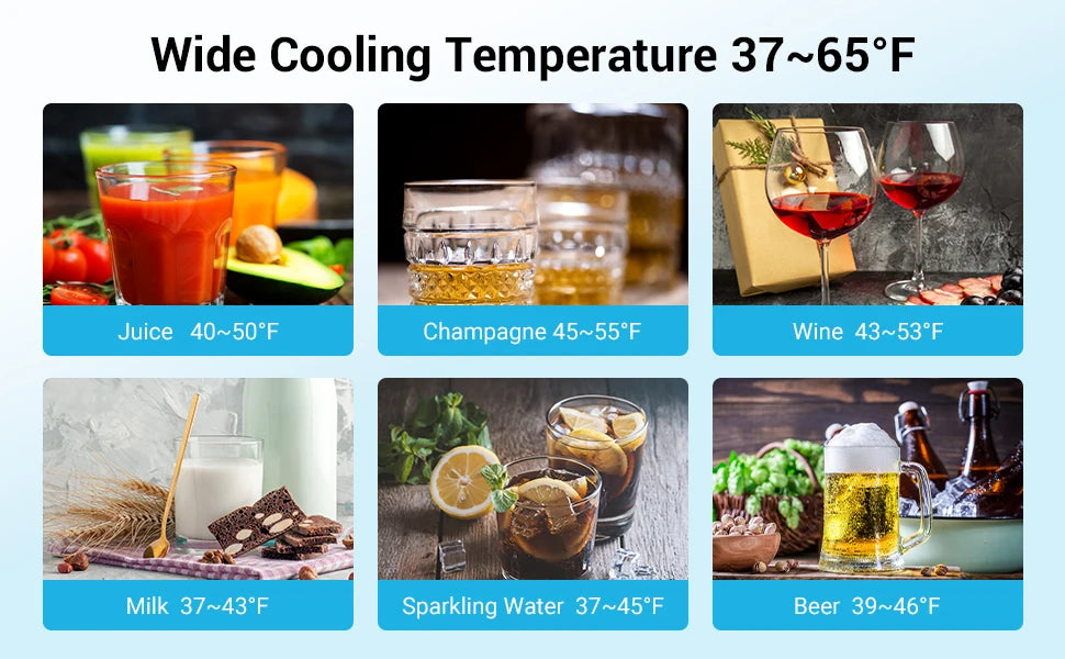 24 Inch Beverage Refrigerator 190 Cans Built-in/Freestanding Beverage Cooler Digital Memory Under Counter Beer Fridge Glass Door