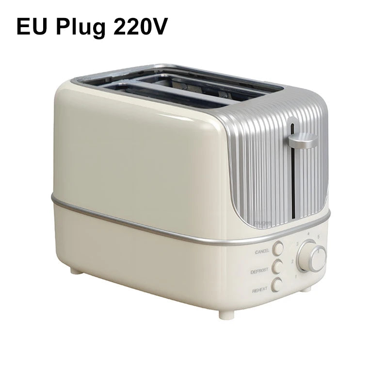 2-Slot Toaster 7 Browning Levels Home Extra Wide Slot Toaster with Reheat, Defrost and Cancel Includes a Detachable Crumb Tray