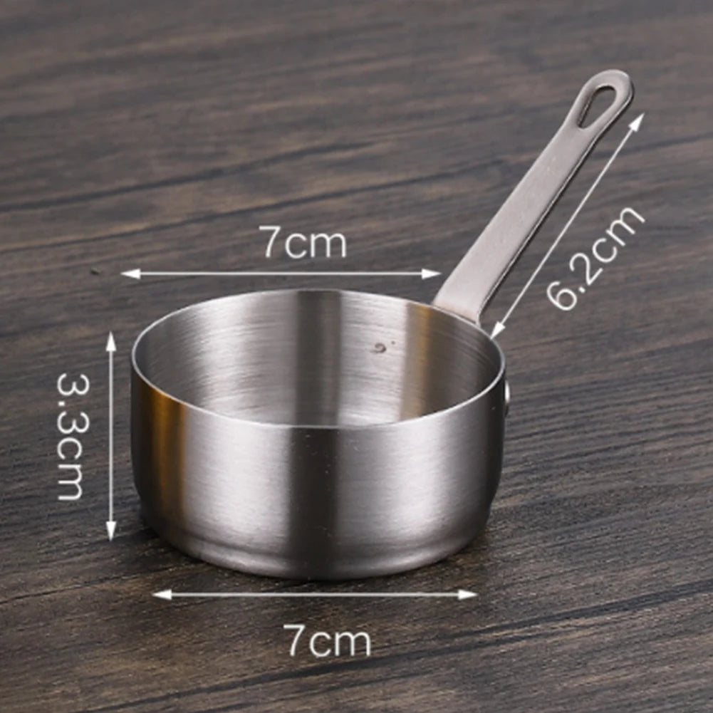 60/80/100ml Mini Sauce Pan Pot Gravy Stainless Steel Milk Pot Mini Sauce Pan Non Stick Small Saucepan