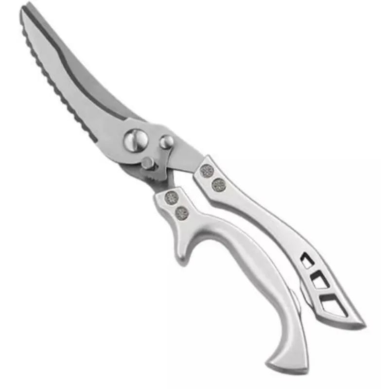 1pc Stainless Steel Kitchen Scissors Multifunctional Chicken Bone Scissors Shear Fish Duck Cut Chef Professional Scissors Knife