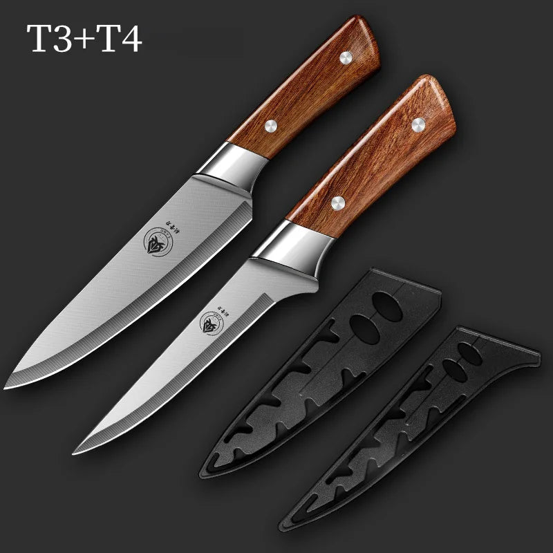 Meat cleaver Premium Stainless steel Kitchen knife Butcher's Special Boning knife Utility Cooking knives with knife set