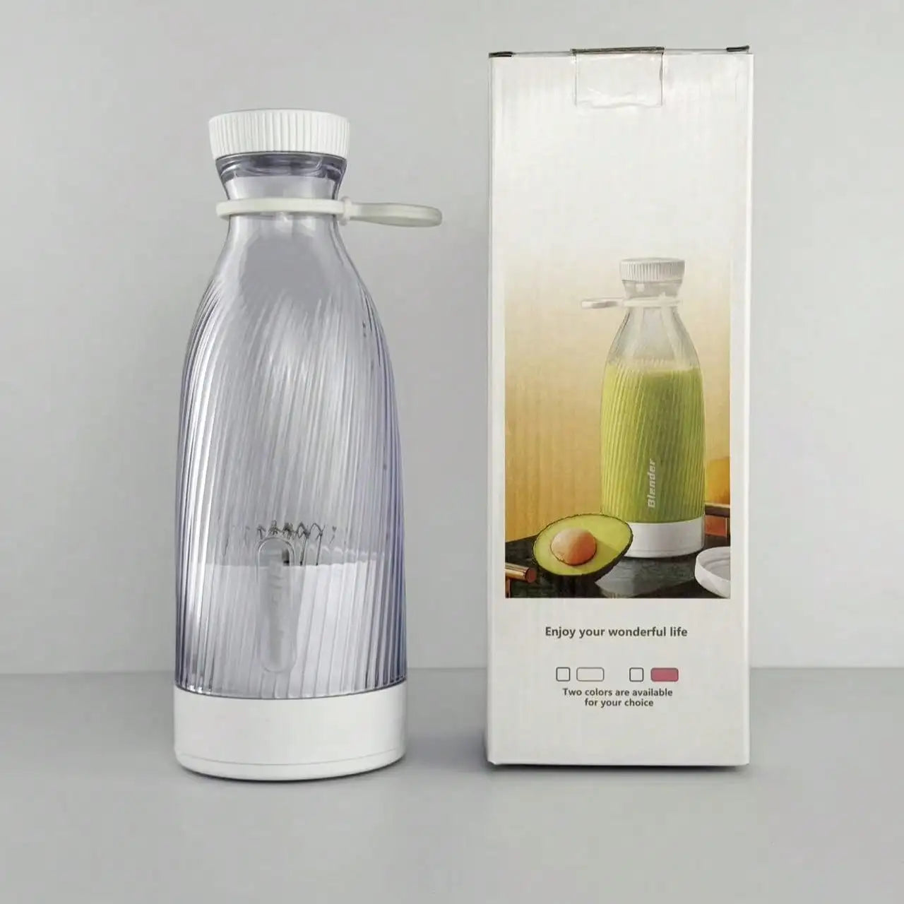 2-In-1 Portable Blender And Juicer, USB Rechargeable, Suitable For Making Smoothies, Milkshakes And Iced Drinks, 500ml Capacity. This Multifunctional Juicer Is An Ideal Gift For Valentine's Day And Thanksgiving.
