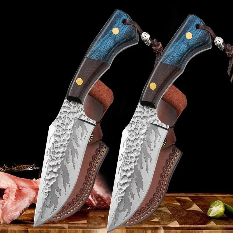 WXCOO Kitchen Knife Durable Meat Cutting Stainless Steel Utility Barbecue Forged Boning Knife Fruit Slicing Cooking Tools