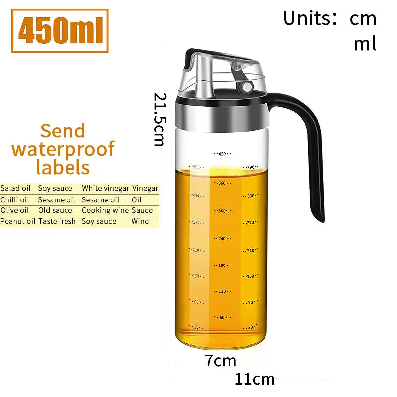 Cooking Seasoning Bottle Dispenser Sauce Bottle Glass Storage Bottles For Spice Glass Oil Spray Vinegar Creative Kitchen Tools