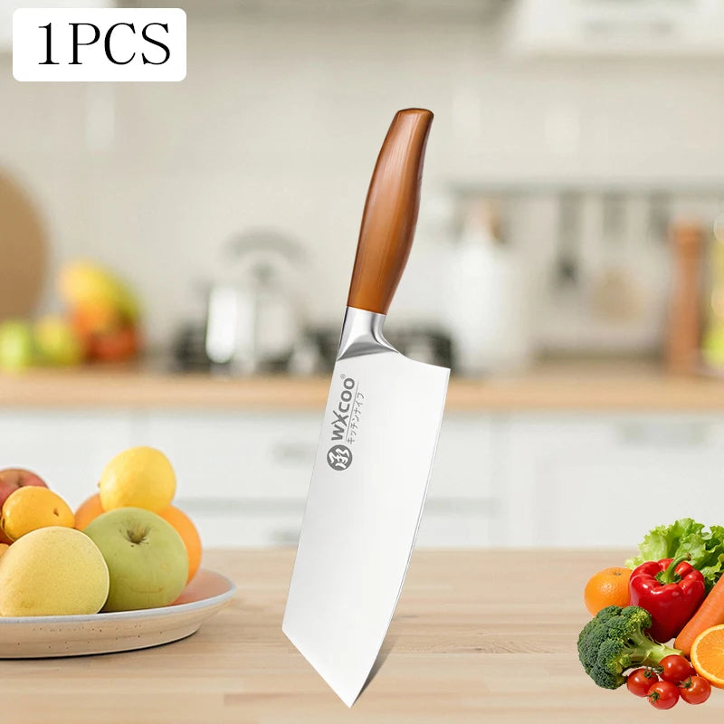 Professional Kitchen Knife for Fruit Peeler Meat Cleaver Chopping Knife Stainless Steel Chef Knife for Cut Meat Removing Bones