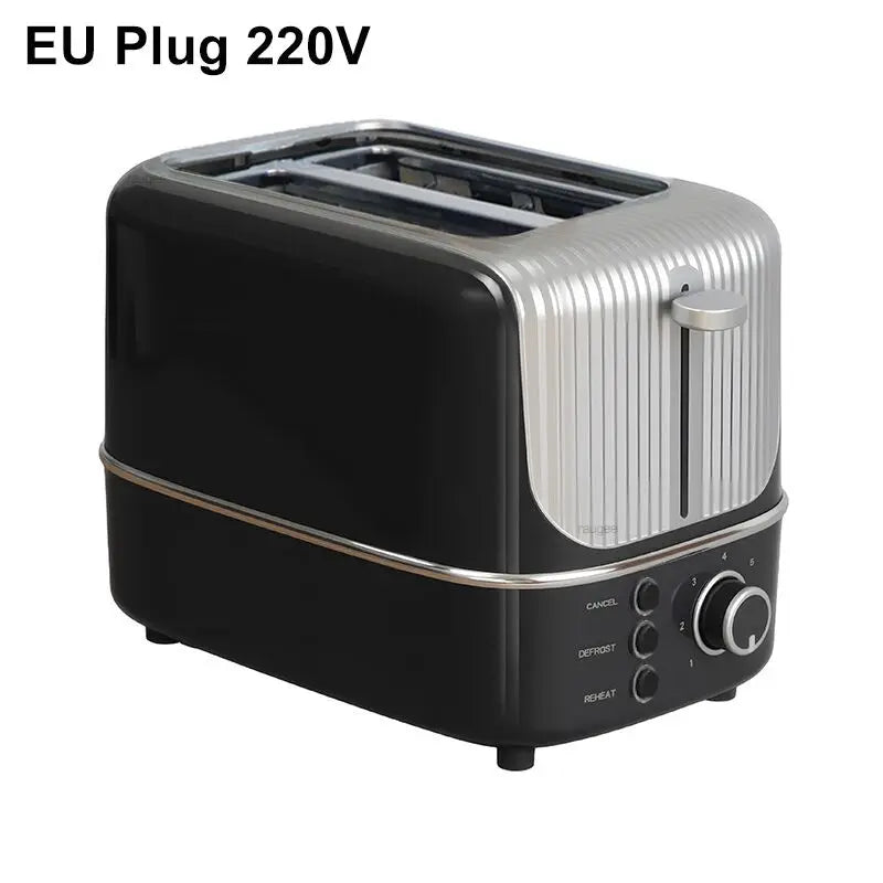 Double Slot Toaster 7 Browning Levels Extra Wide Slot Toaster with Reheat, Defrost and Cancel Includes a Detachable Crumb Tray