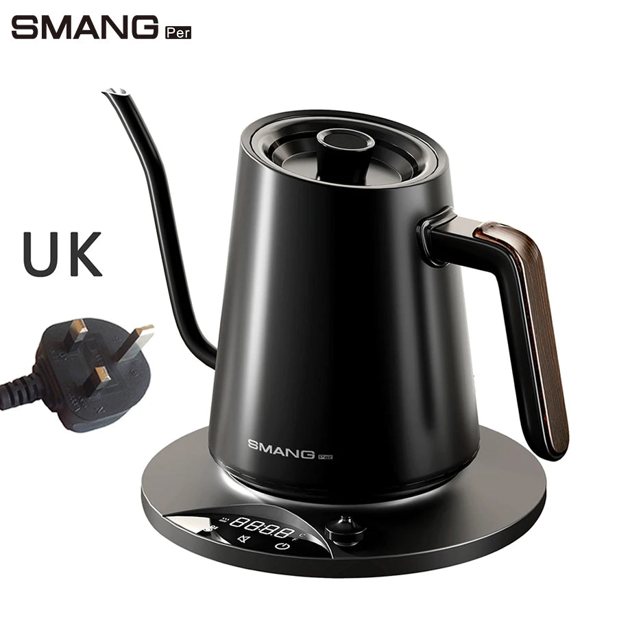 SMANG Gooseneck Electric Kettle 0.9L 1200W Intelligent Temperature Control Kettle Pour Over coffee Kettle Tea & Boiling Water