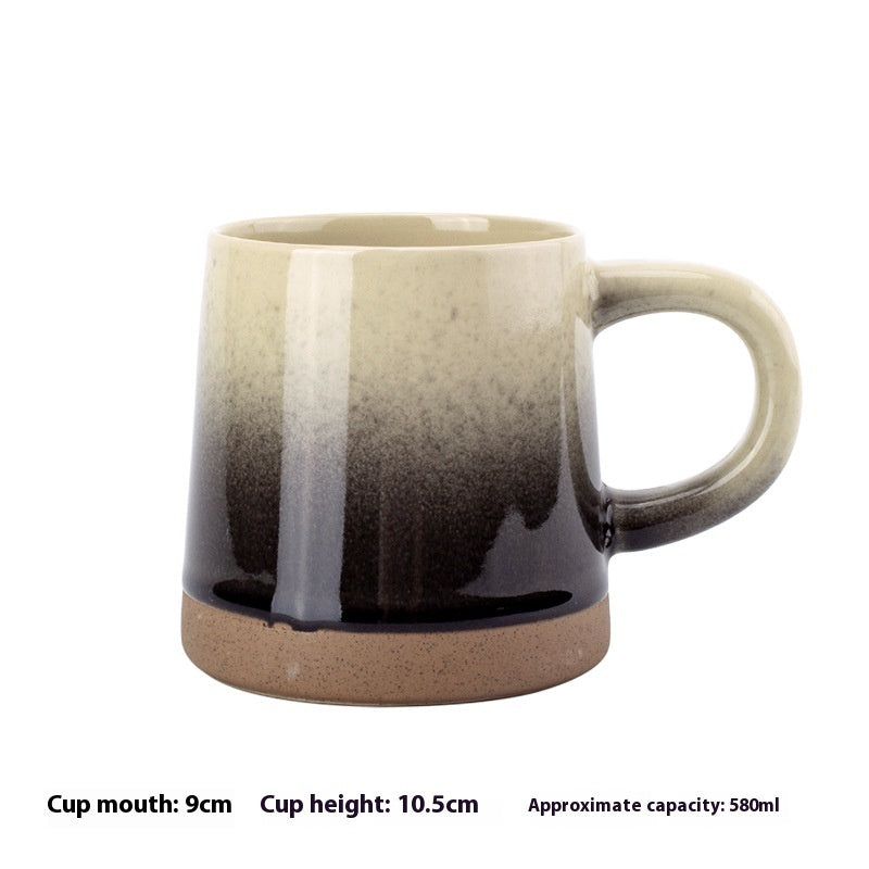 Retro ceramic mug - Gradient Splash Ink Ceramic Mug