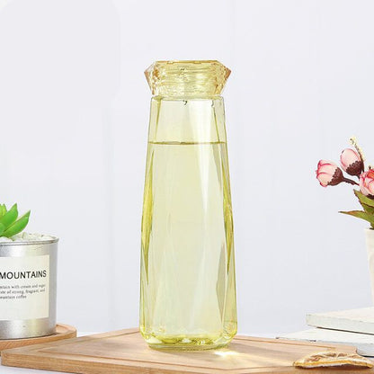 Crystal Glass Cup With Lid Glass Bottle