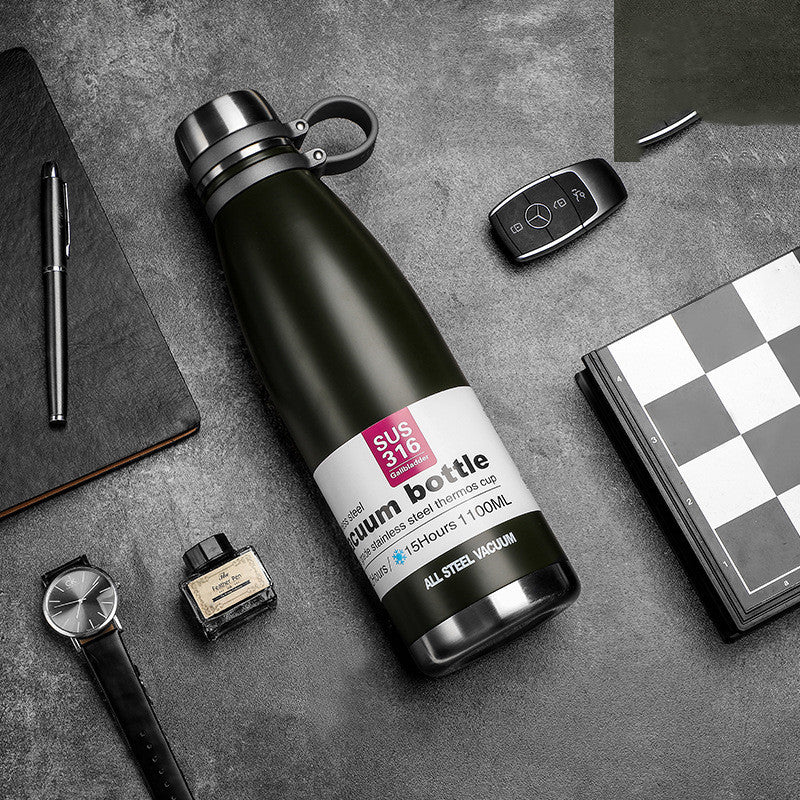 Stainless steel vacuum bottle - Large-capacity Cup