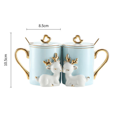 Couple mugs - A Pair Of Suit Couple's Mugs