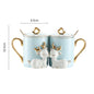 Couple mugs - A Pair Of Suit Couple's Mugs