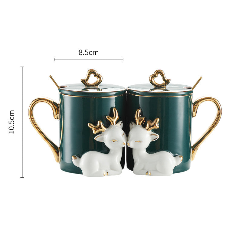 Couple mugs - A Pair Of Suit Couple's Mugs