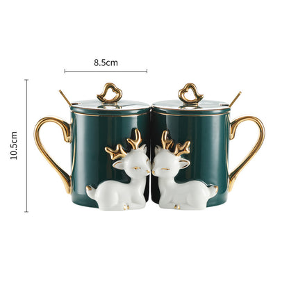 Couple mugs - A Pair Of Suit Couple's Mugs