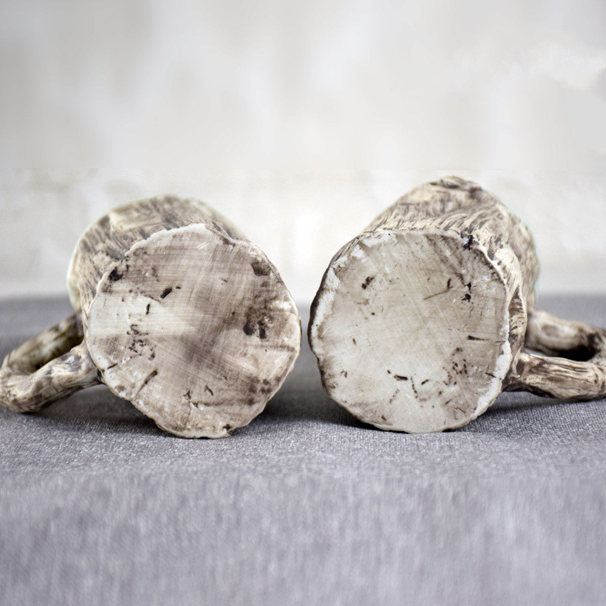 creative porcelain hot bark mug - Hot bark mugs