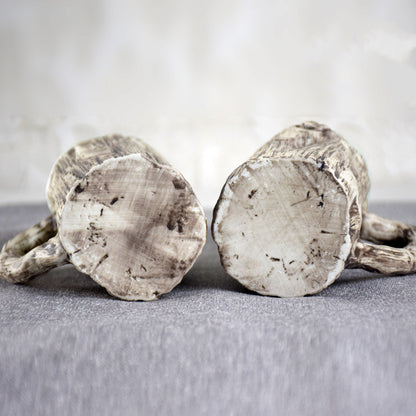 creative porcelain hot bark mug - Hot bark mugs