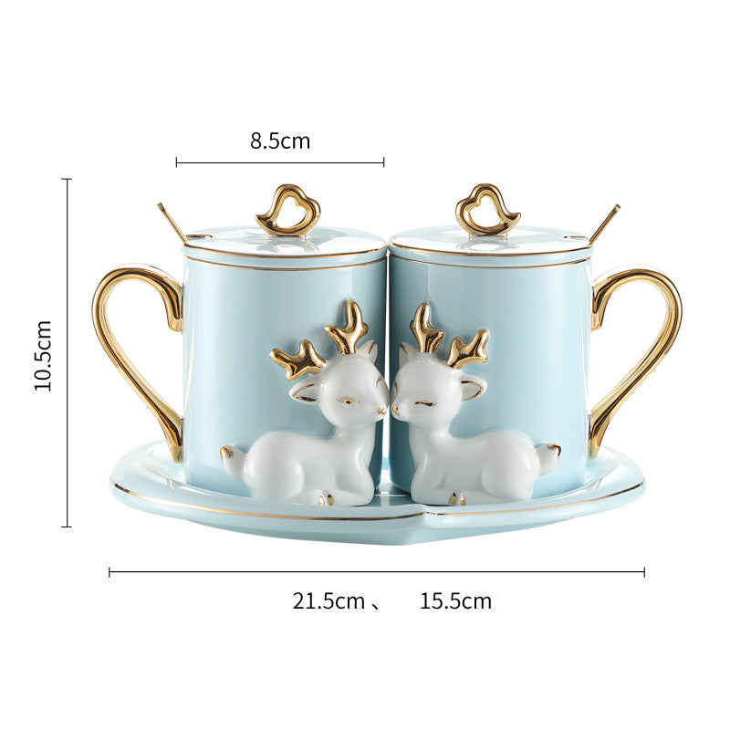 Couple mugs - A Pair Of Suit Couple's Mugs