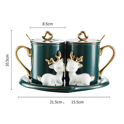 Couple mugs - A Pair Of Suit Couple's Mugs