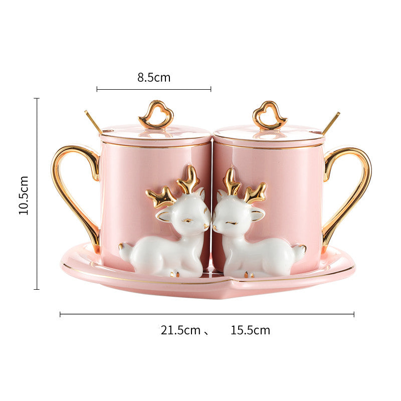 Couple mugs - A Pair Of Suit Couple's Mugs