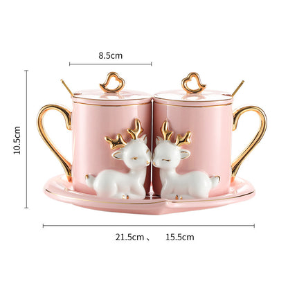 Couple mugs - A Pair Of Suit Couple's Mugs