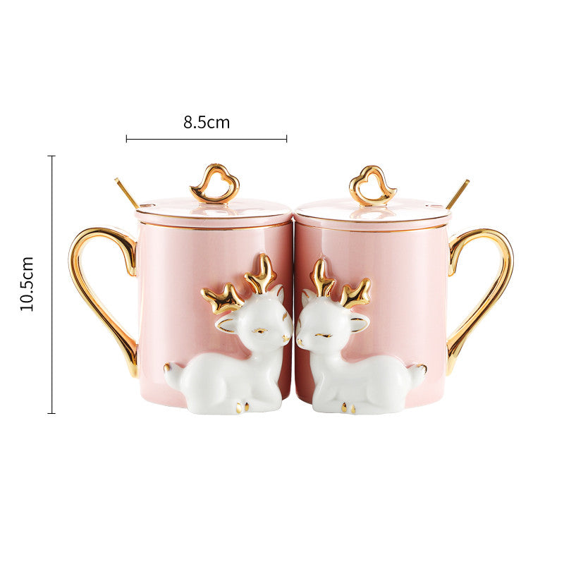 Couple mugs - A Pair Of Suit Couple's Mugs