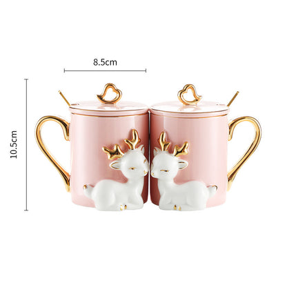 Couple mugs - A Pair Of Suit Couple's Mugs