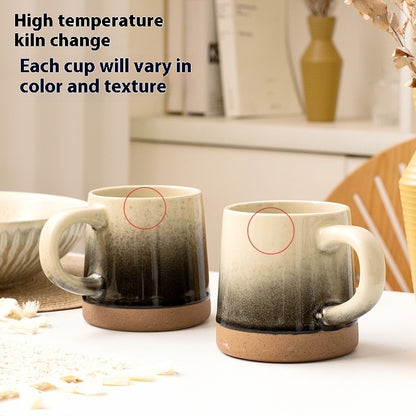 Retro ceramic mug - Gradient Splash Ink Ceramic Mug
