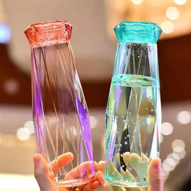 Crystal Glass Cup With Lid Glass Bottle