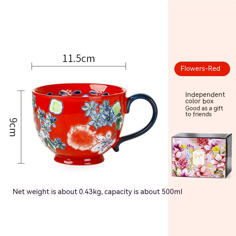 Hand-painted ceramic cup - Aomak Ceramic Cup 