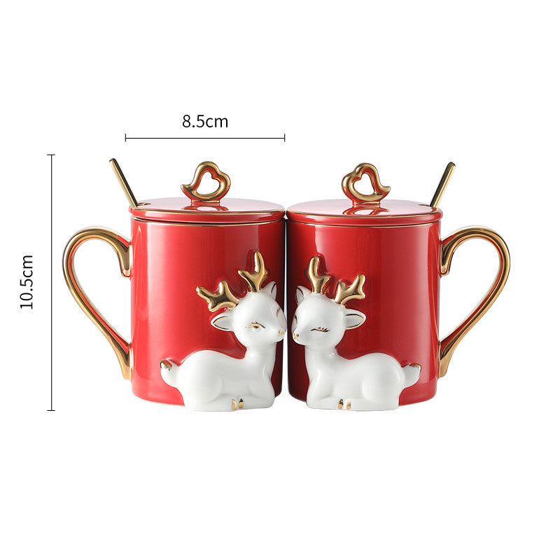 Couple mugs - A Pair Of Suit Couple's Mugs