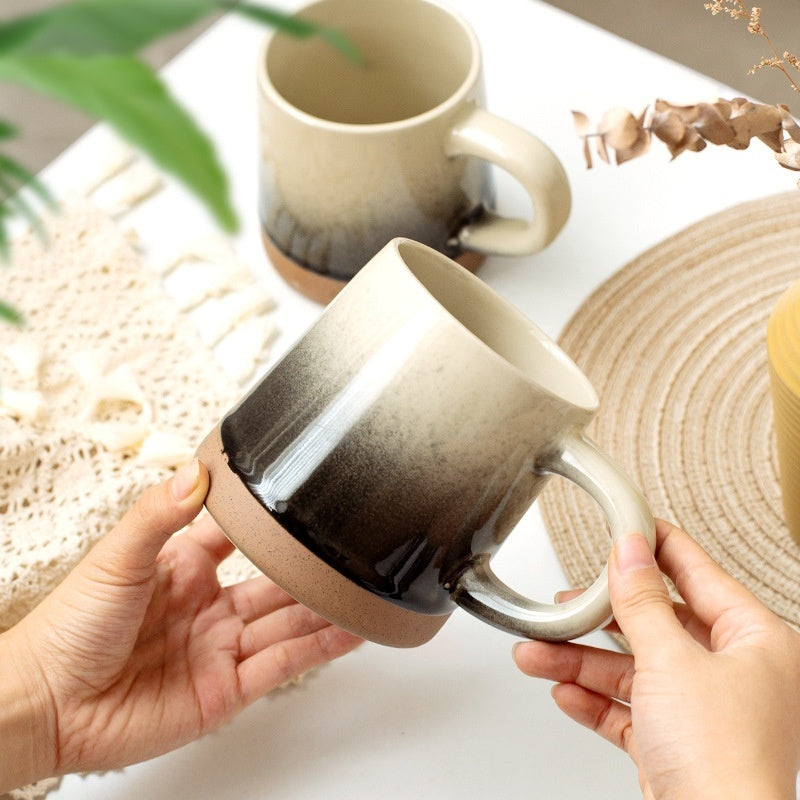 Retro ceramic mug - Gradient Splash Ink Ceramic Mug