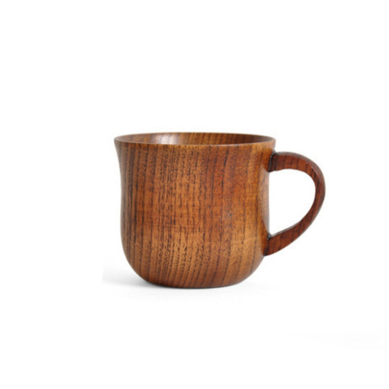 handmade wooden cup - handcrafted spruce wooden cup with smooth surface and elegant design.