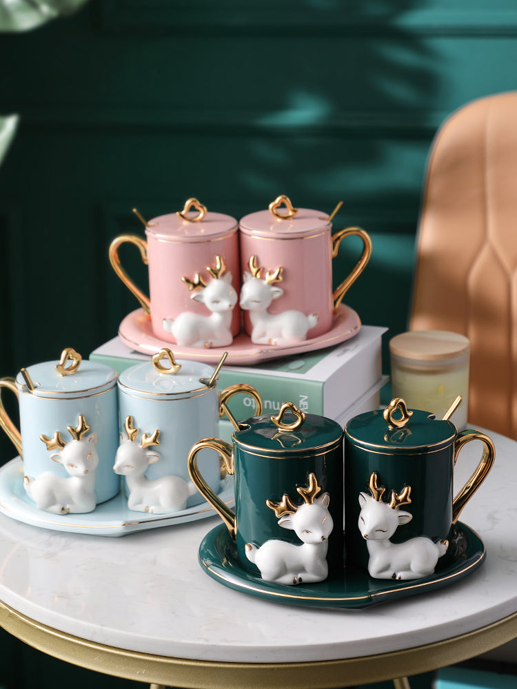 Couple mugs - A Pair Of Suit Couple's Mugs
