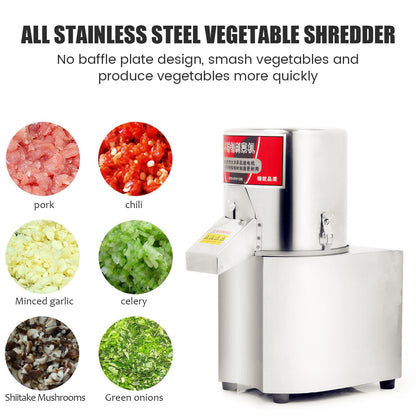 110V Vegetable Chopper Multifunctional Electric Cutting Machine Carrot Potato Cutter Slice Shred Diced Food Processor
