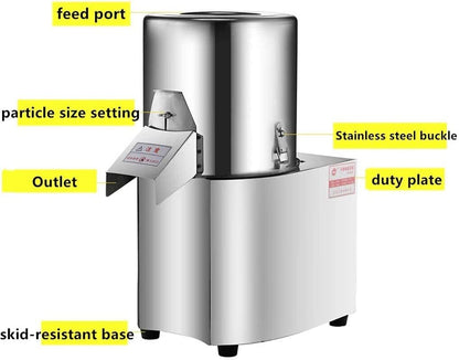 110V Vegetable Chopper Multifunctional Electric Cutting Machine Carrot Potato Cutter Slice Shred Diced Food Processor