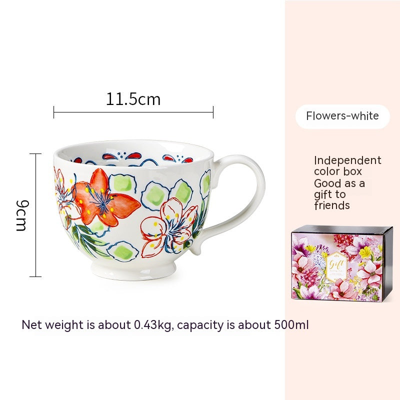 Hand-painted ceramic cup - Aomak Ceramic Cup 