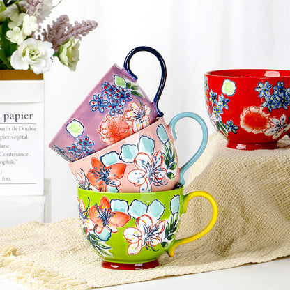 Hand-painted ceramic cup - Personalized Hand-painted Water Cup 