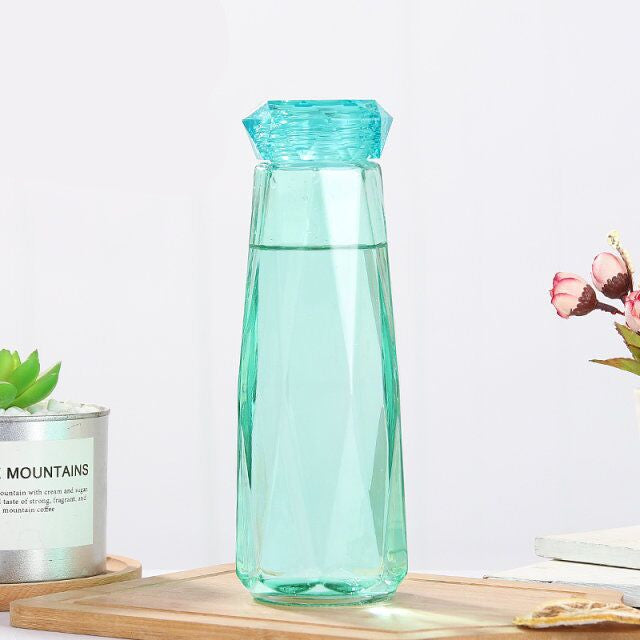 Crystal Glass Cup With Lid Glass Bottle