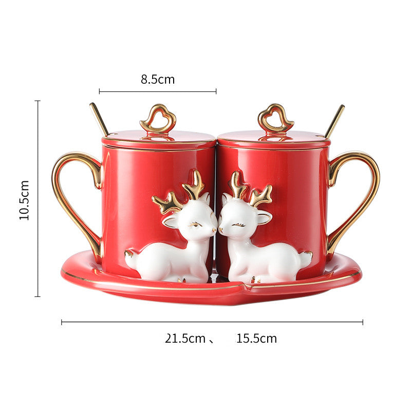 Couple mugs - A Pair Of Suit Couple's Mugs