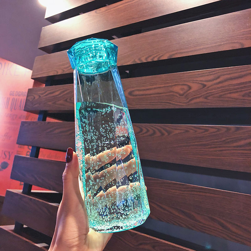 Crystal Glass Cup With Lid Glass Bottle