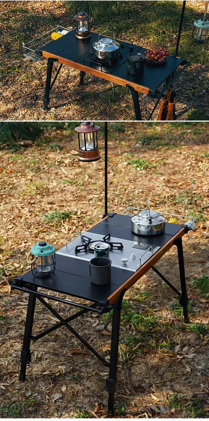 Pandatour IGT Windproof Easy Equiped Table Stove Stainless Steel One lick Ignite 3 Burners High Power Stove Outdoor Camping