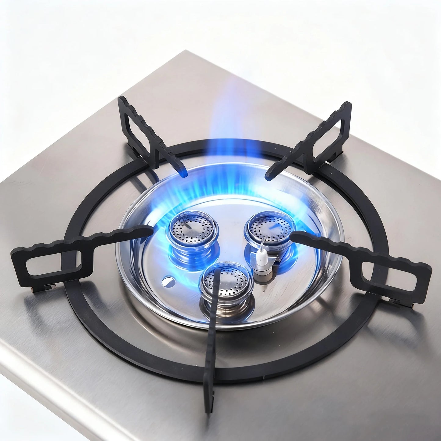 Pandatour IGT Windproof Easy Equiped Table Stove Stainless Steel One lick Ignite 3 Burners High Power Stove Outdoor Camping