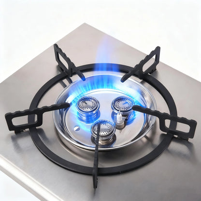 Pandatour IGT Windproof Easy Equiped Table Stove Stainless Steel One lick Ignite 3 Burners High Power Stove Outdoor Camping