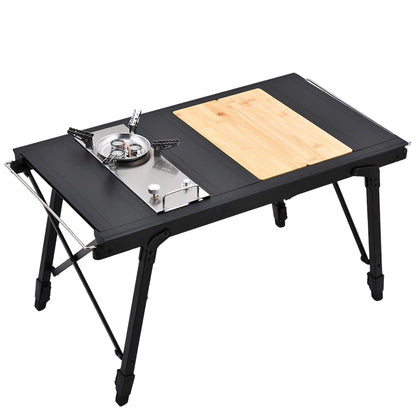 Pandatour Camping IGT 0.5UNT Table Gas Stove Windproof Stainless Steel Folding 6500W High Power Stove Adjustable Burner Cooker