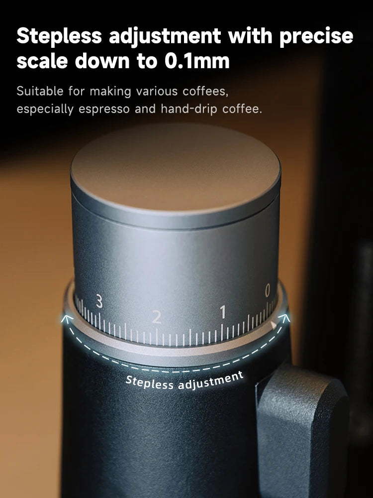 STARSEEKER EDGE Mini Portable Electric Coffee Grinder 38mm Cone Burr Stepless Adjustable Type-C Home Outdoor Travel Suit