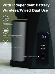 STARSEEKER EDGE Mini Portable Electric Coffee Grinder 38mm Cone Burr Stepless Adjustable Type-C Home Outdoor Travel Suit