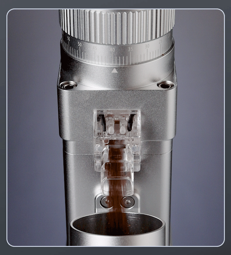 STARSEEKER E55Pro Electric Coffee Grinder 55MM Titanium Cone Burr Stepless Adjustment Espresso Brew Coffee Bean Grinder Black