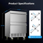 Outdoor Refrigerator for Patio, Outdoor Drawer Fridge, 24 Inch Undercounter Refrigerators with Wheels, 120 Cans Beverage Fridge