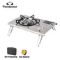 Pandatour IGT Windproof Easy Equiped Table Stove Stainless Steel One lick Ignite 3 Burners High Power Stove Outdoor Camping