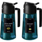 16oz/470ml Blue Glass Olive Oil Sprayer for Cooking - 2 in 1 Olive Oil Dispenser for Kitchen Gadgets, Air Fryer, Salad, and BBQ